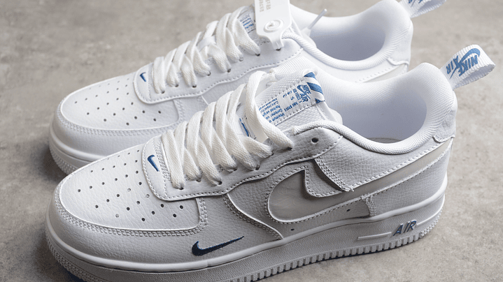Air Force 1 low white grey blue 5