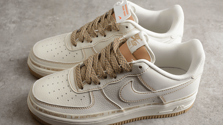 Air Force 1  beige letter 5