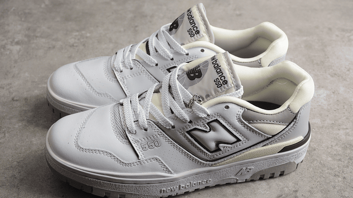 New balance 550 grey & white 5