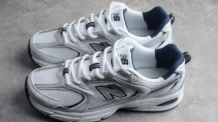 New balance 530 white blue silver 5