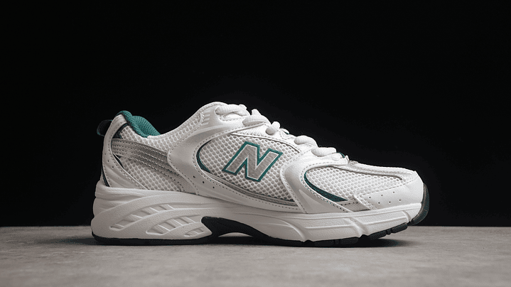 New balance 530 white silver green 2