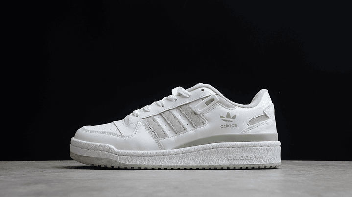 Adidas Forum white halo green 1