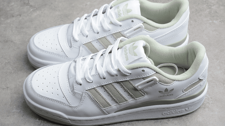 Adidas Forum white halo green 5
