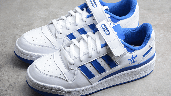 Adidas Forum white blue 5