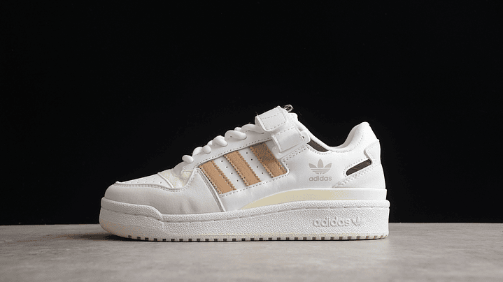 Adidas Forum white khaki 1