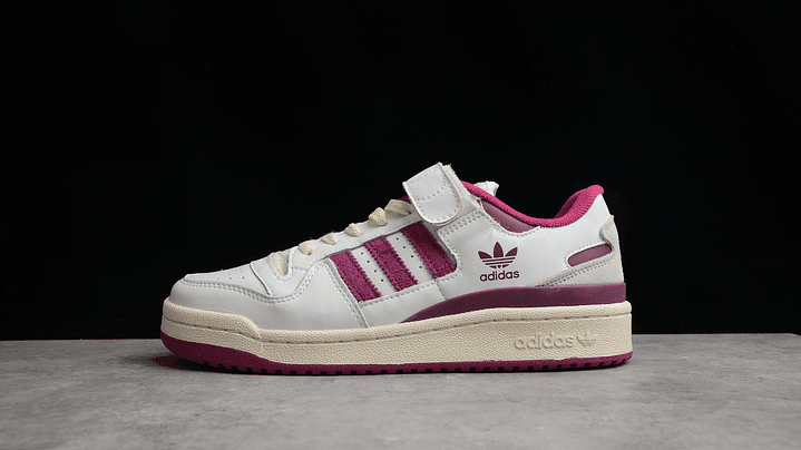 Adidas Forum white & wine 1