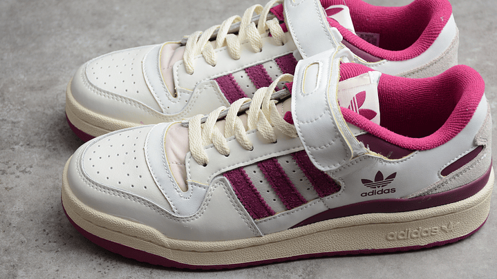 Adidas Forum white & wine 5