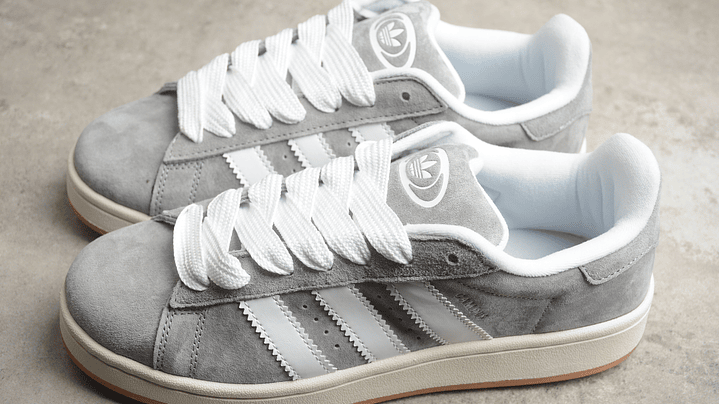 Adidas campus grey white 5