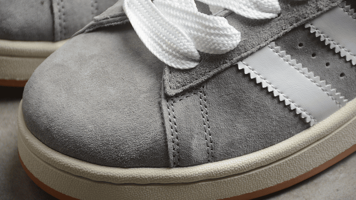 Adidas campus grey white 6