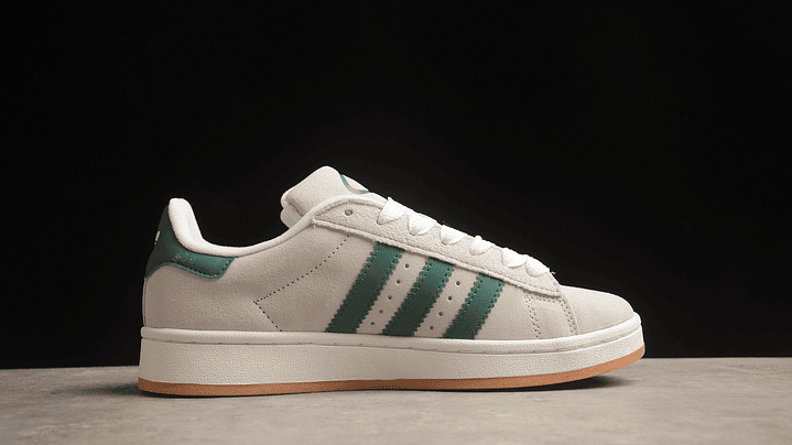 Adidas campus crystal white dark green 2