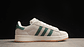 Adidas campus crystal white dark green - Miniatura 2