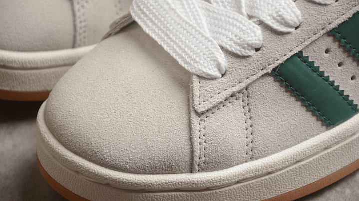 Adidas campus crystal white dark green 6