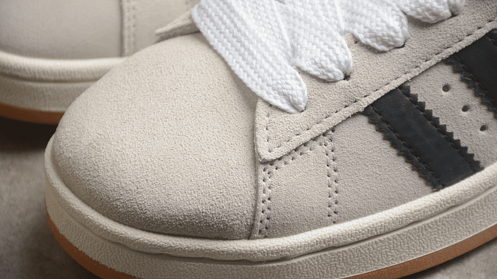 Adidas campus crystal white core black 6