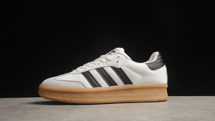 Adidas samba white & black gum 1