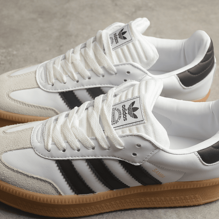 Adidas samba white & black gum 5