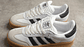 Adidas samba white & black gum - Miniatura 5