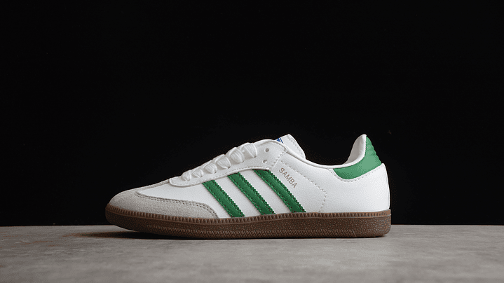 Adidas samba footwear white green 1