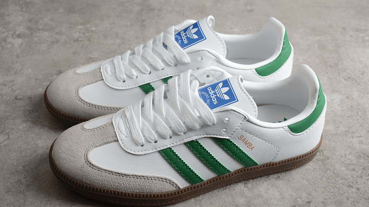 Adidas samba footwear white green 5