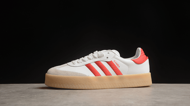 Adidas samba cloud white red gum 1