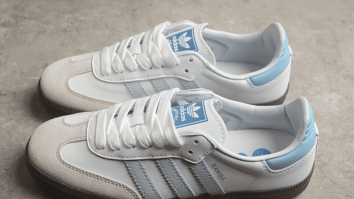 Adidas samba halo blue 5