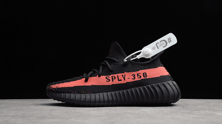 Yeezy boost 350 v2  red stripe 1