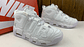 Nike more uptempo triple white - Miniatura 3
