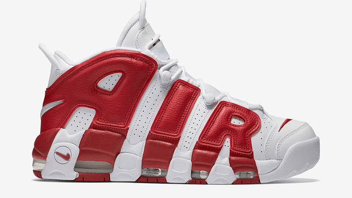 Nike more uptempo varsity red 5