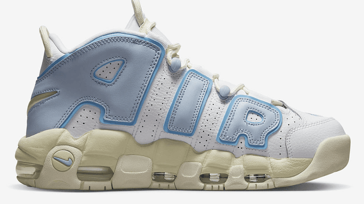 Nike more uptempo sail and blue 3