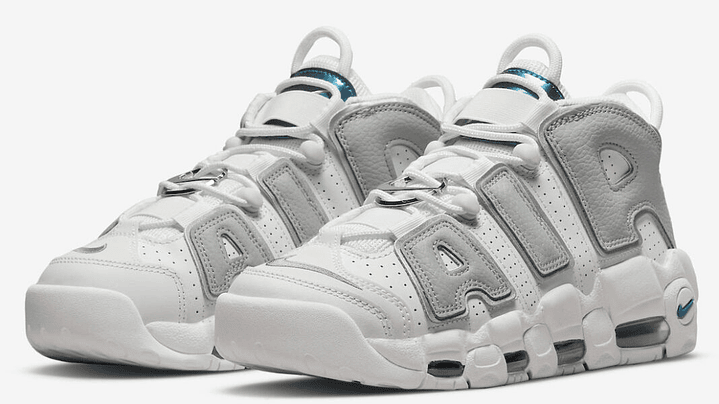 Nike more uptempo metallic teal 5