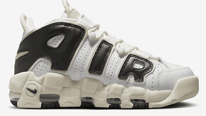 Nike more uptempo white black sail 3