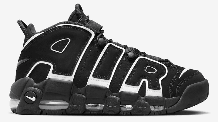 Nike more uptempo black/white 3