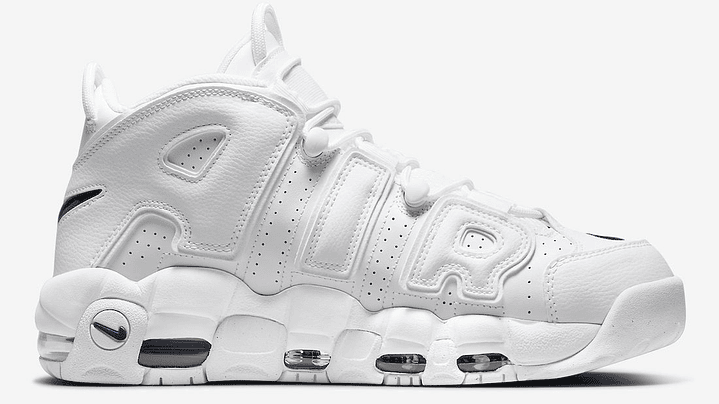 Nike more uptempo white navy swoosh 3