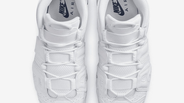 Nike more uptempo white navy swoosh 4