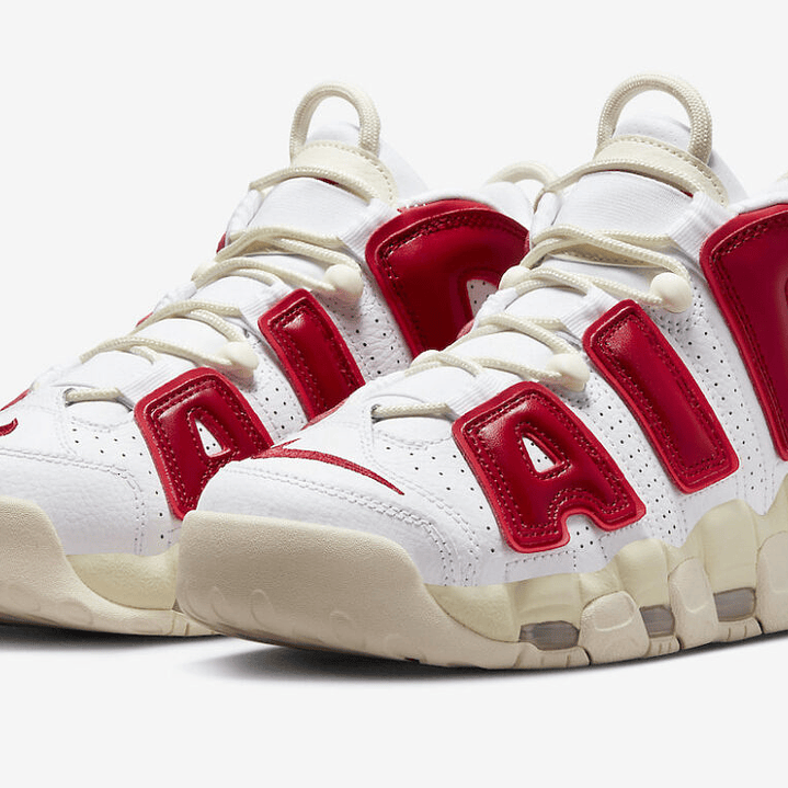 Nike more uptempo white red sail 5