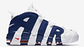 Nike more uptempo white deep royal blue - Miniatura 3