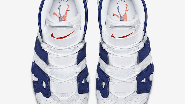Nike more uptempo white deep royal blue 4