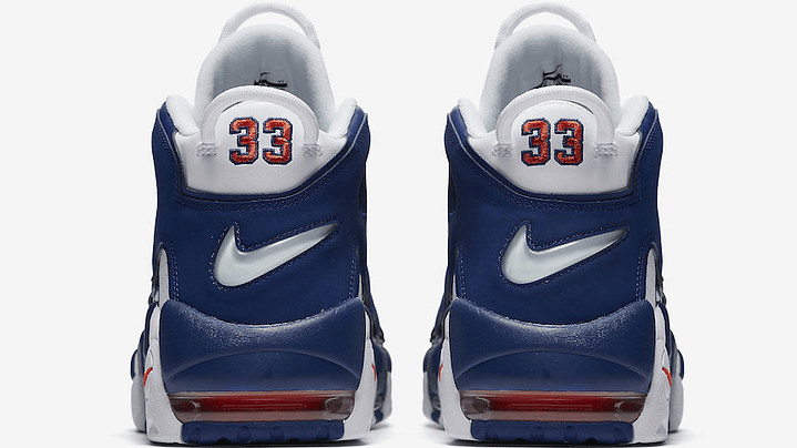 Nike more uptempo white deep royal blue 6