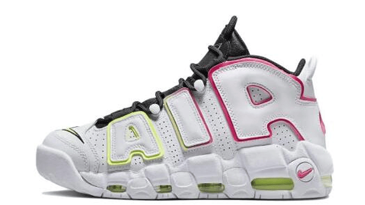 Nike more uptempo white electric 1