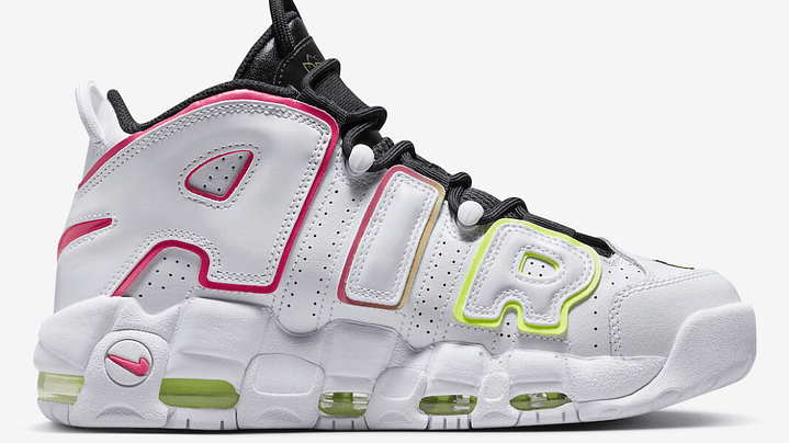Nike more uptempo white electric 3