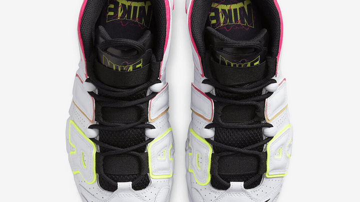 Nike more uptempo white electric 4