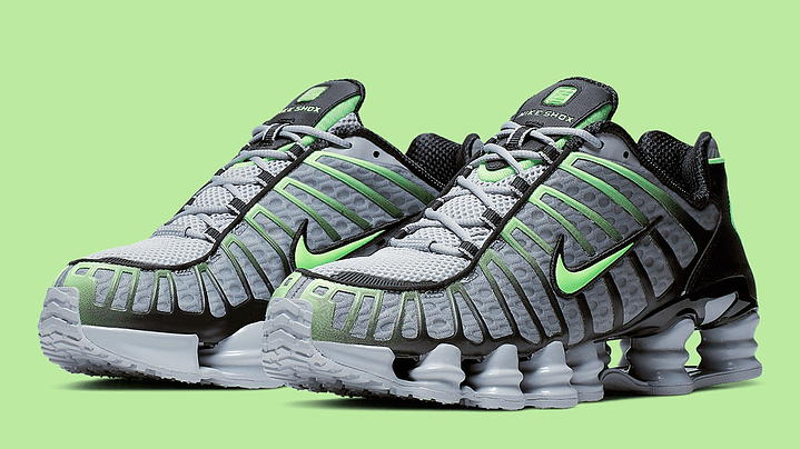 Nike shox TL wolf grey lime blast 5