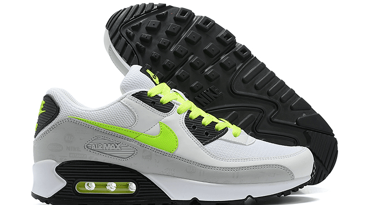 Air max 90 leather white volt 2