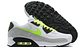 Air max 90 leather white volt - Miniatura 2