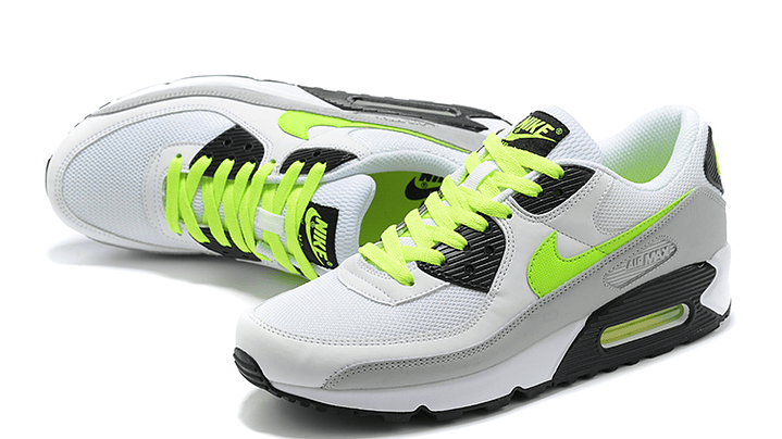 Air max 90 leather white volt 3