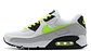 Air max 90 leather white volt - Miniatura 1