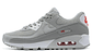 Air max 90 light smoke grey red - Miniatura 1