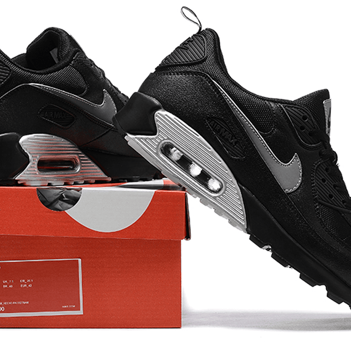 Air max 90 black metallic silver 6