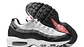 Air max 95 white black grey - Miniatura 2