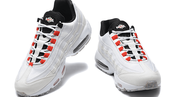 Air max 95 double swoosh light bone habanero red 3