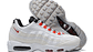 Air max 95 double swoosh light bone habanero red - Miniatura 4